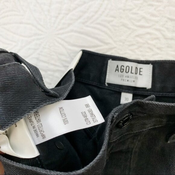 Agolde Dee Ultra High Rise Close Fit Short in Seeker - Picture 7 of 9